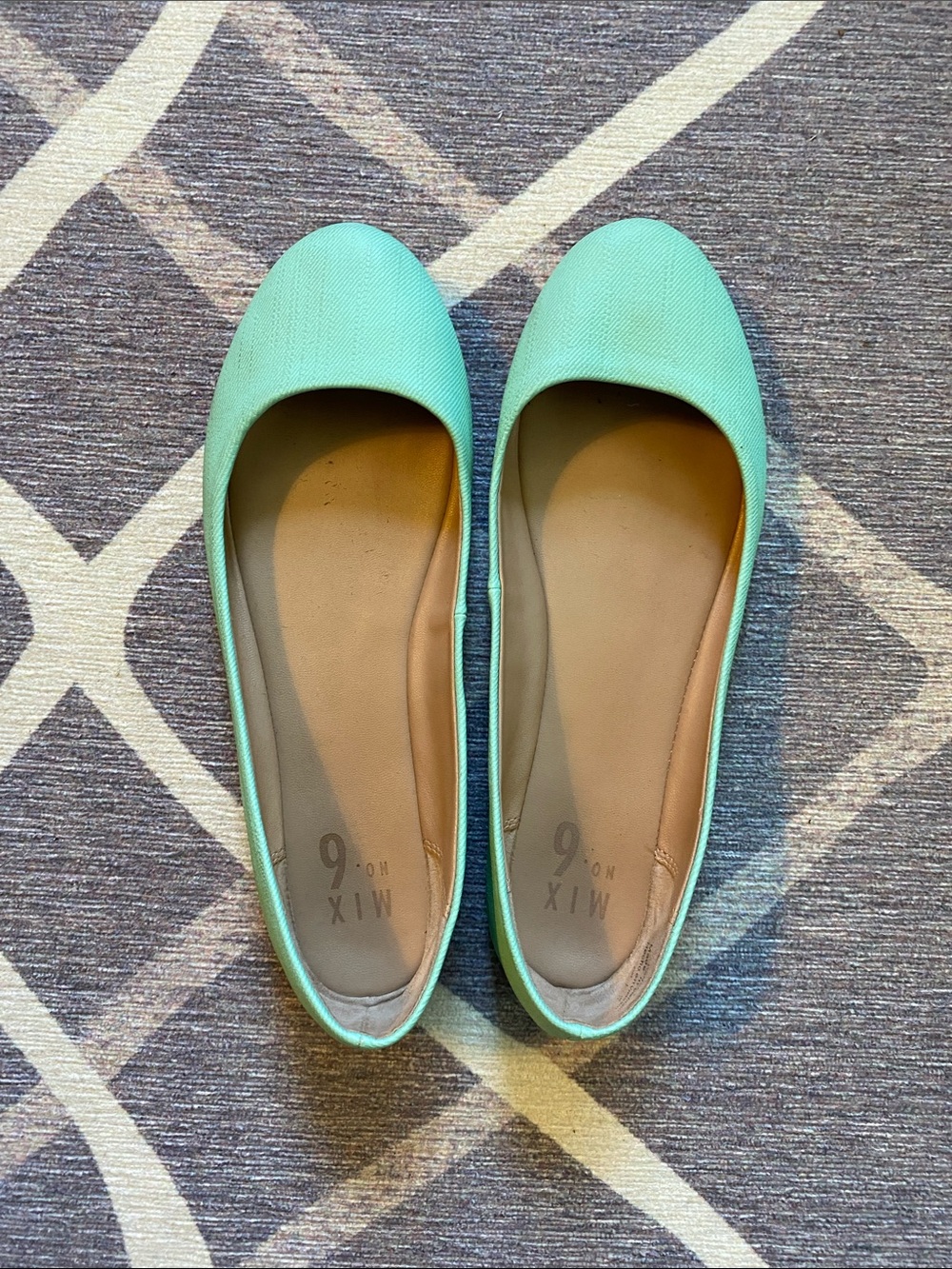 Mix No. 6 Seafoam Green Rounded Toe Flats